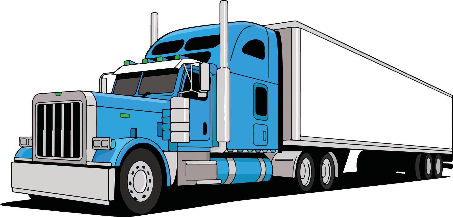 Delivery vehicles include semi trucks, trailers, lorries, and cargo vehicles. vector