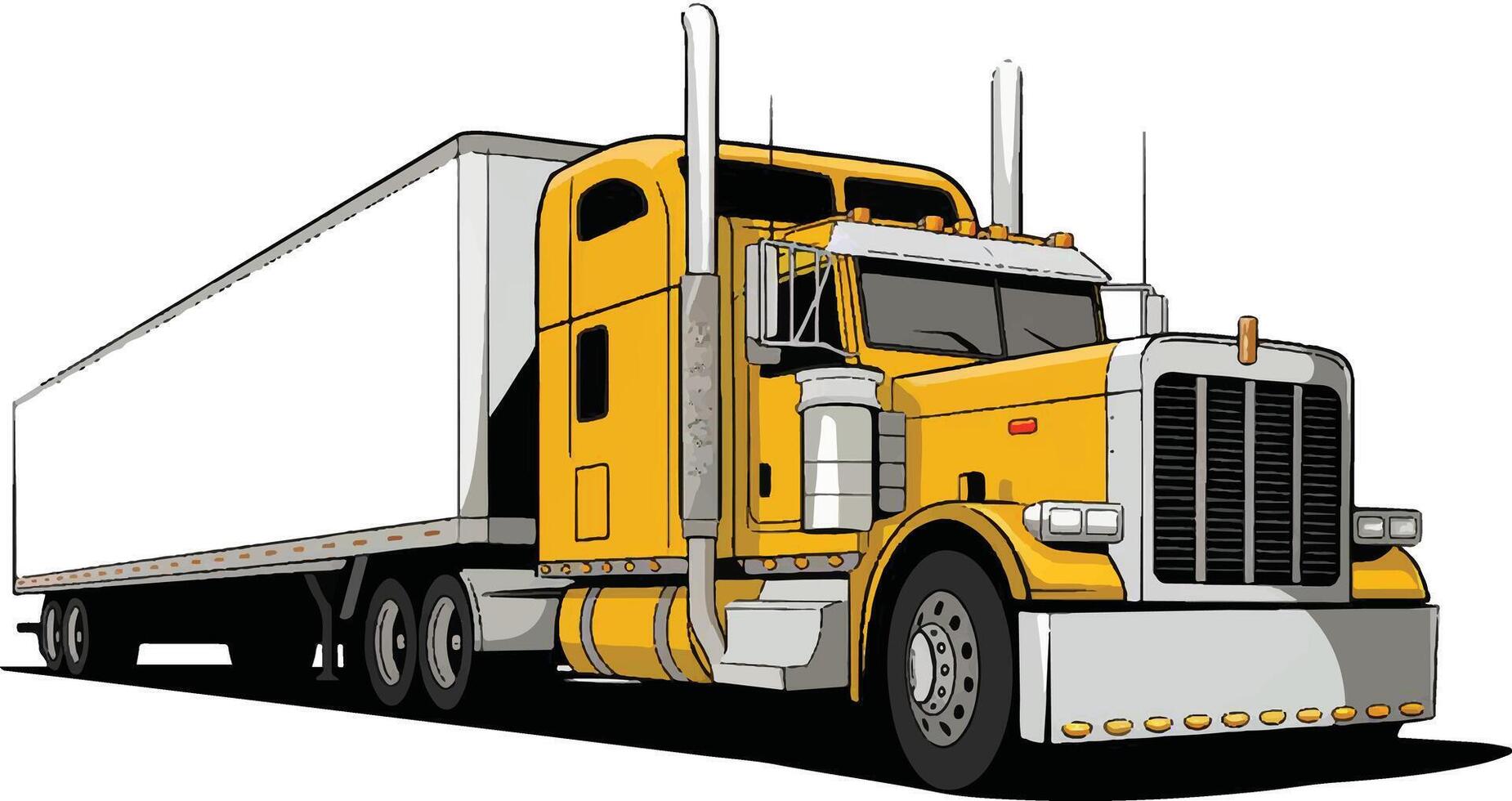 For delivery, semi trucks, trailers, lorries, and cargo vehicles vector