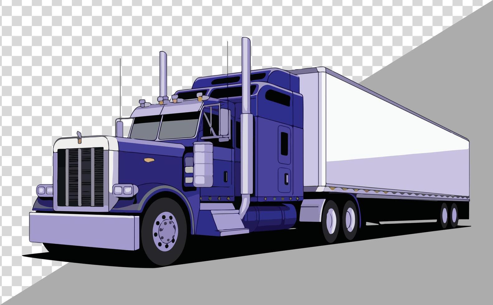 USA Delivery vehicles include lorries and semi truck, trailer, cargo vehicle. vector