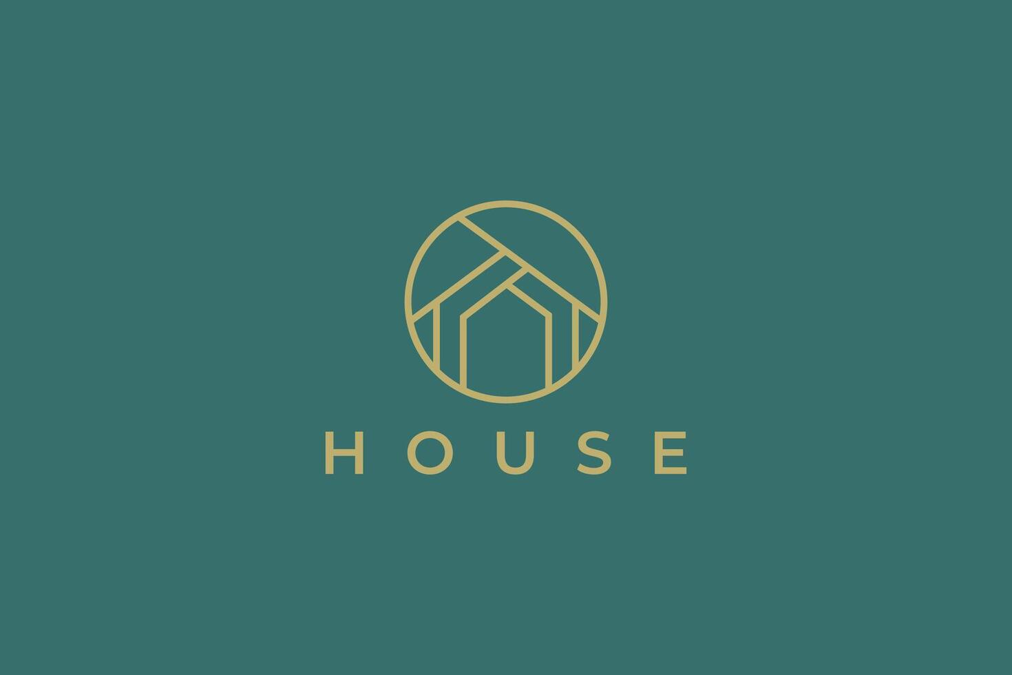 House Logo Real Estate Modern Minimalist Elegant Concept Property Architect Building Brand Identity vector