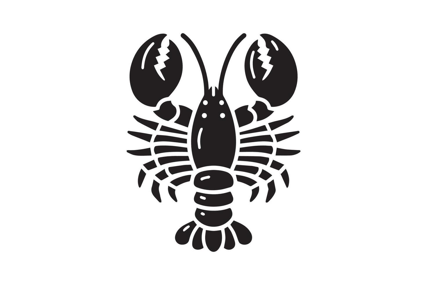 Lobster icon illustration vector