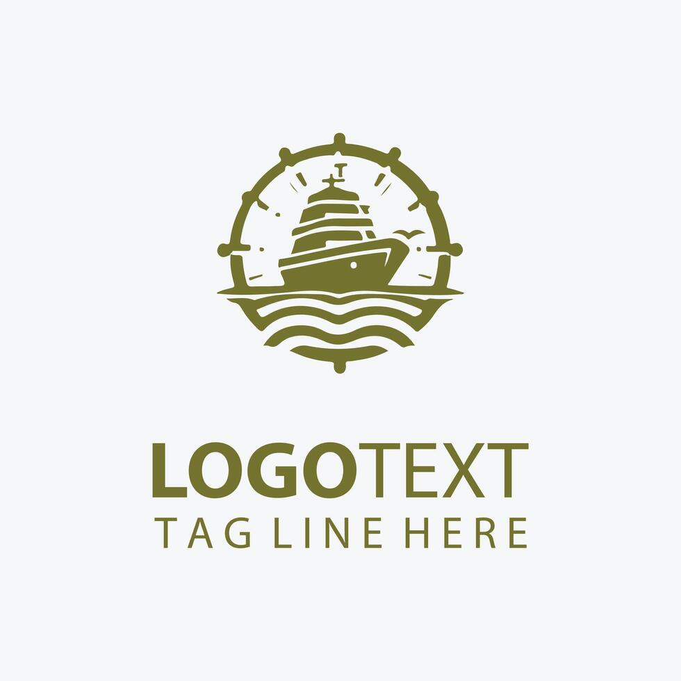 Coral Winds boat logo vector