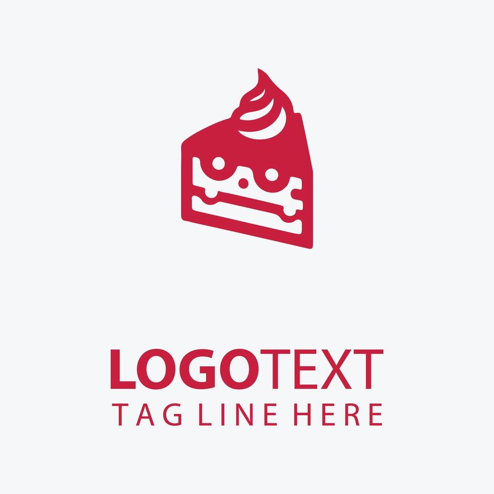 Layers Slices cake logo vector