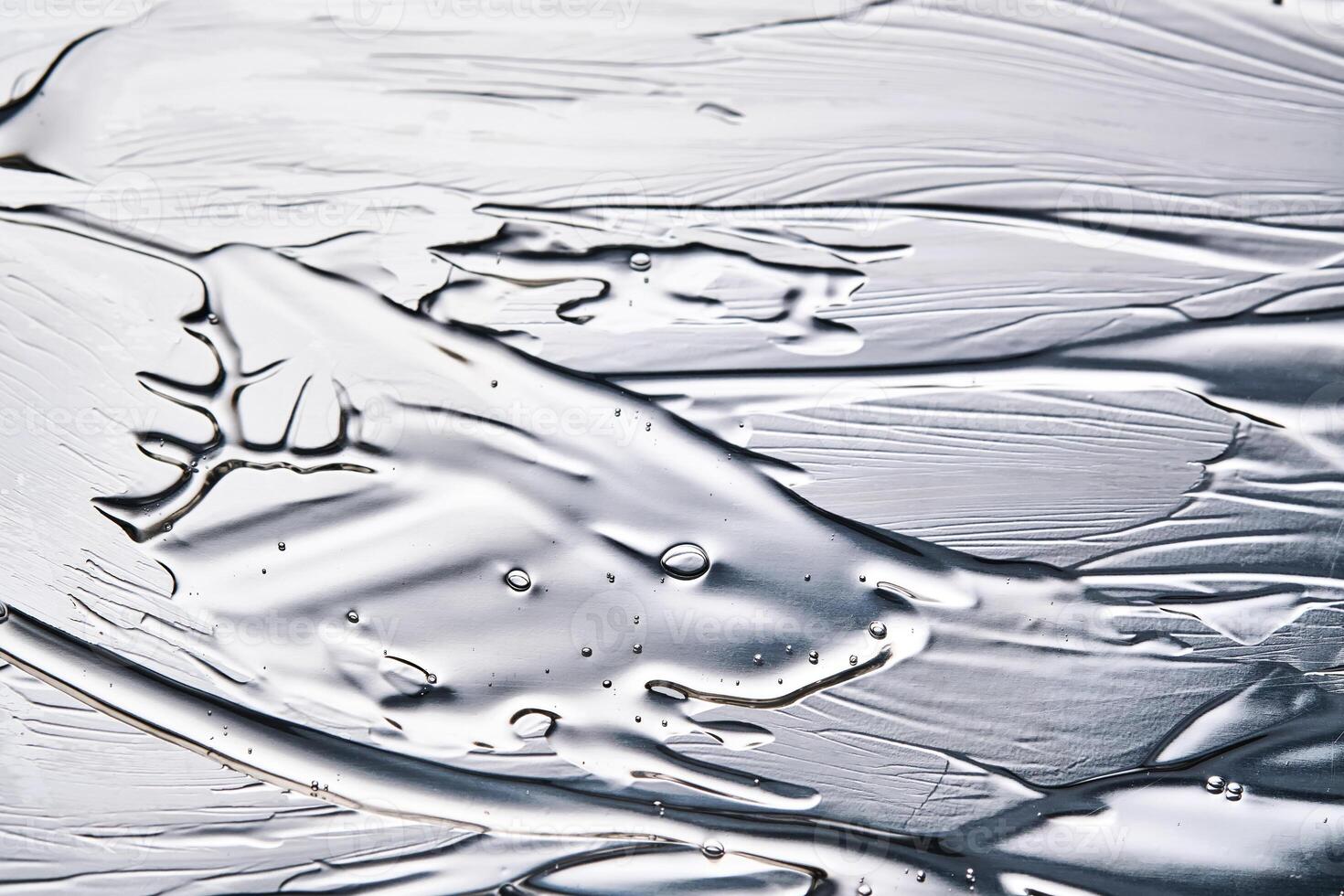 Texture of the hair gel or hyaluronic gel for the face. photo