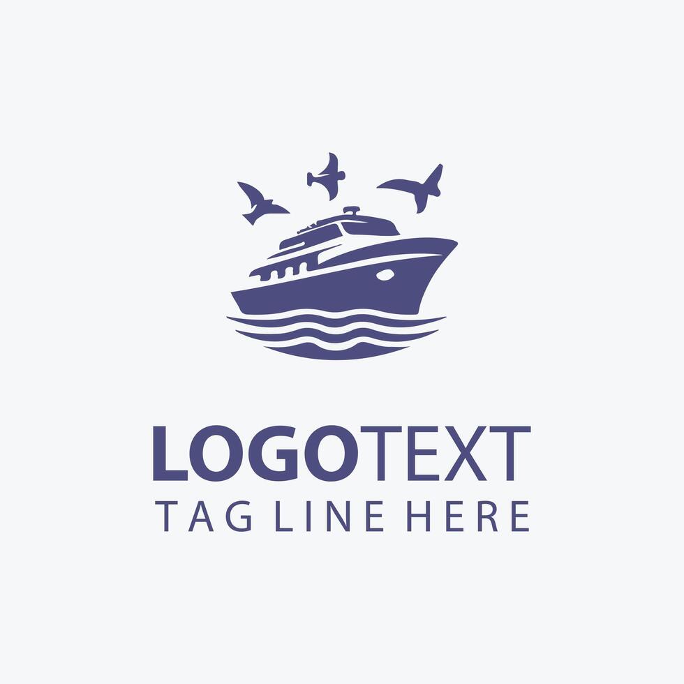 Bay Breeze boat logo vector