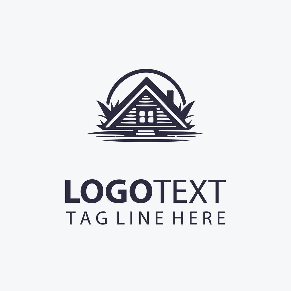 Alpine Lodge Hut vector