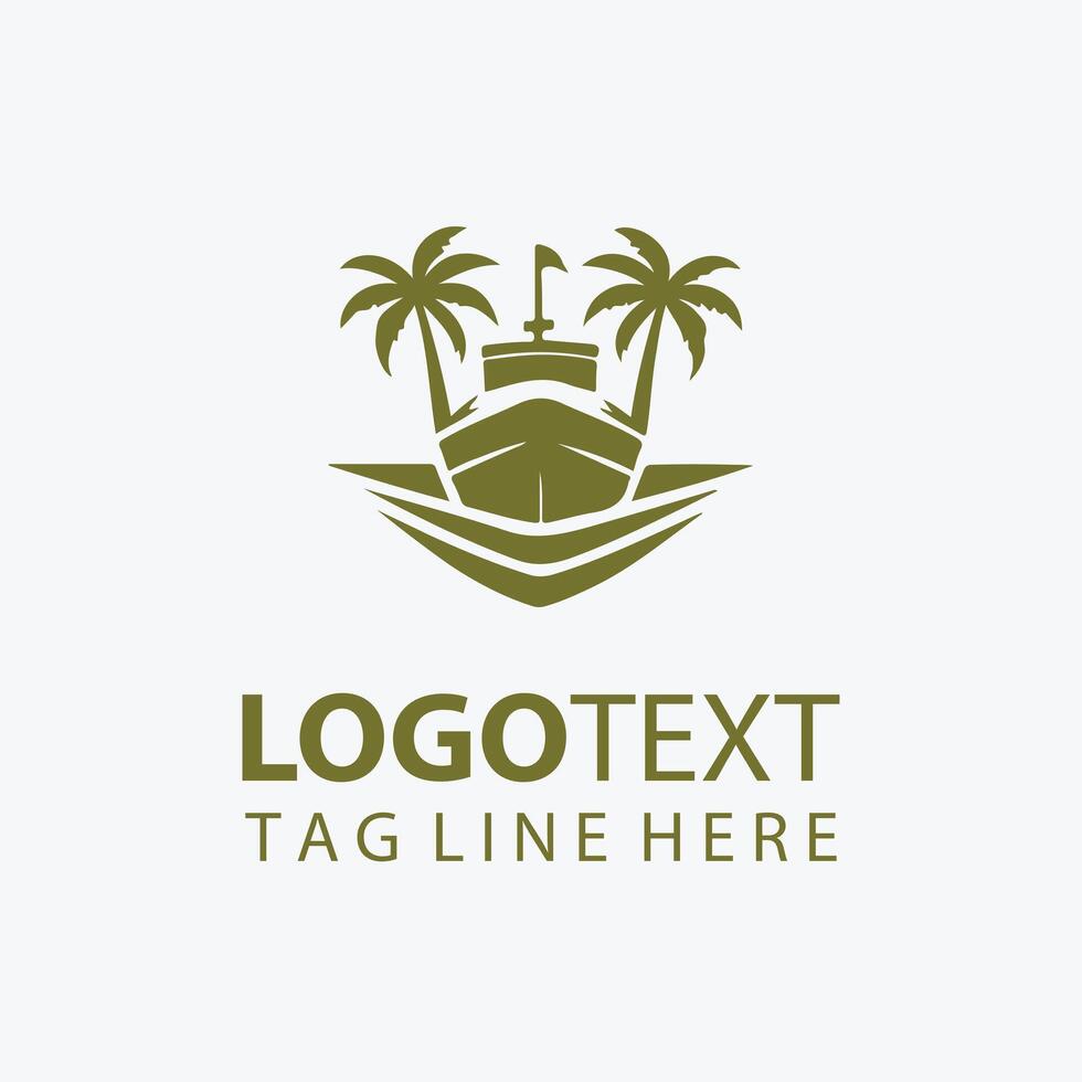 Ocean's Eleven boat logo vector