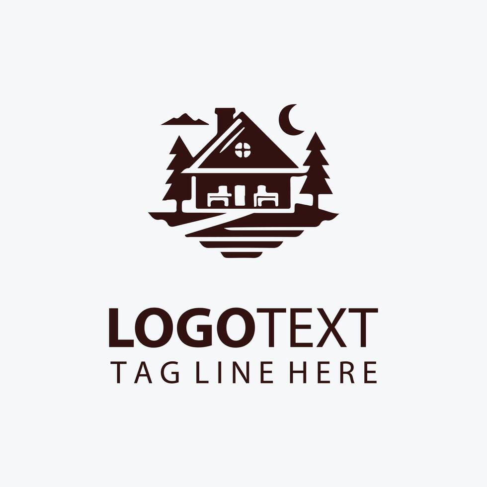 The Woodsy Hut vector