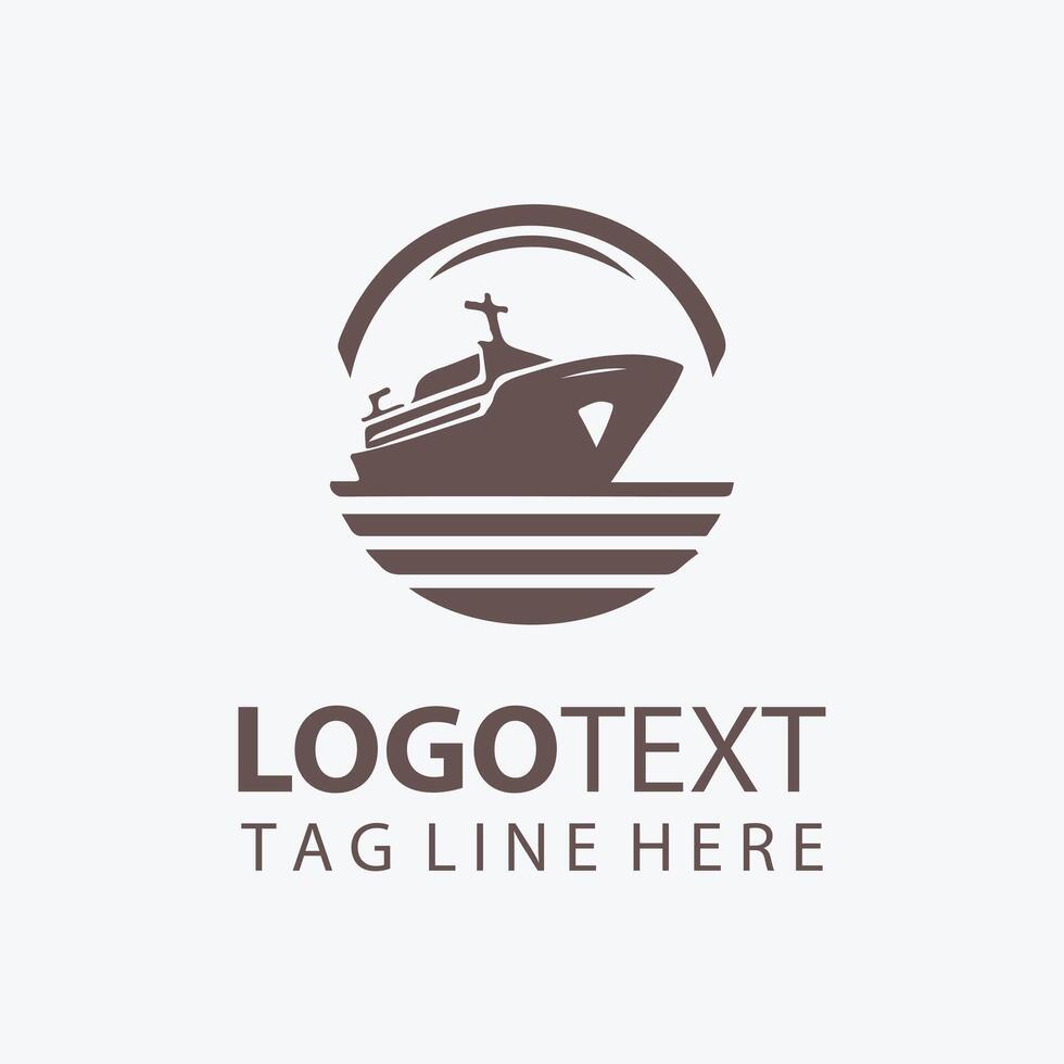 Island Time boat logo vector