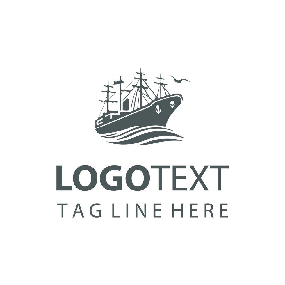 Vortex Cruiser ship logo vector