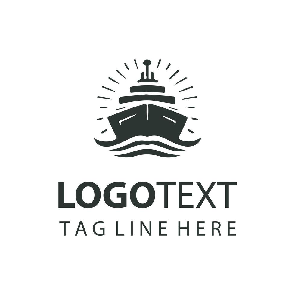 Seafarers Grace ship logo vector