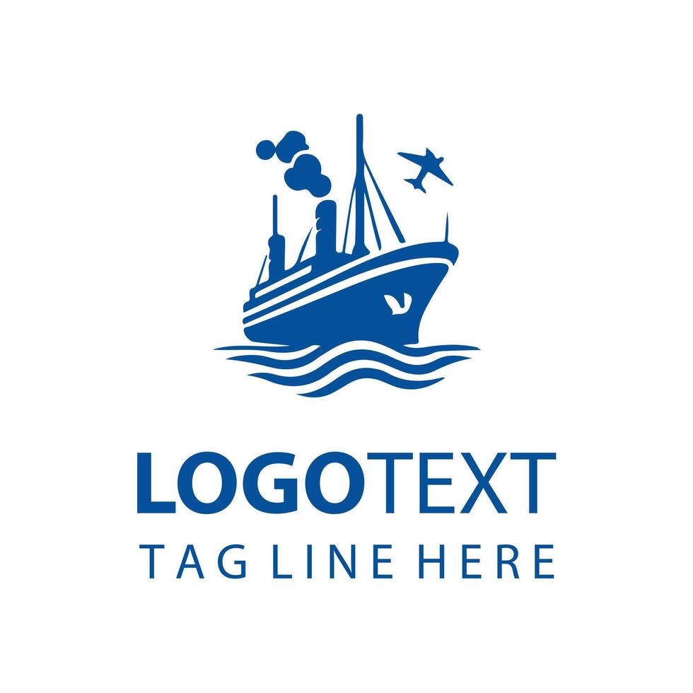 High Tide Herald ship logo vector