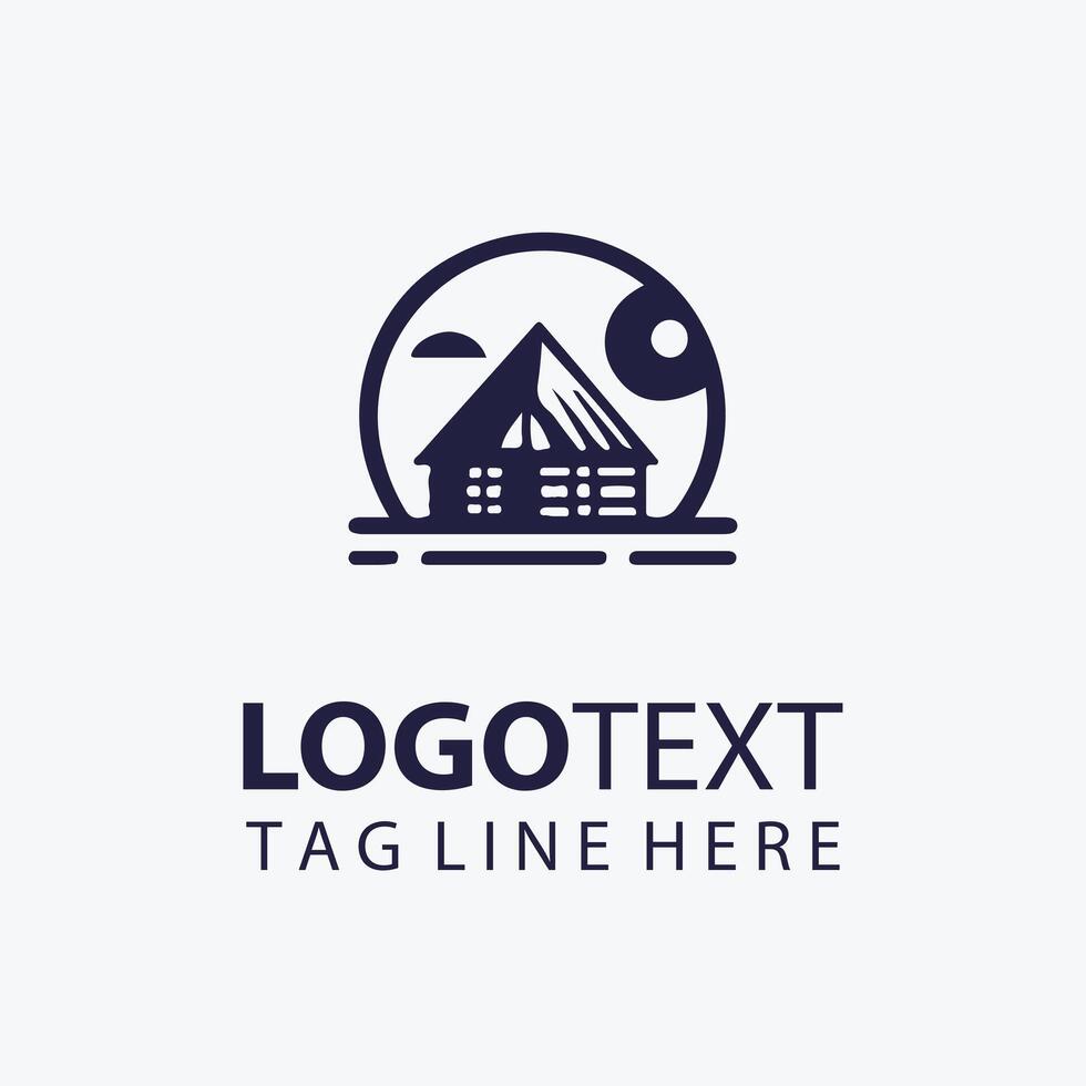 The Snowy Hut vector