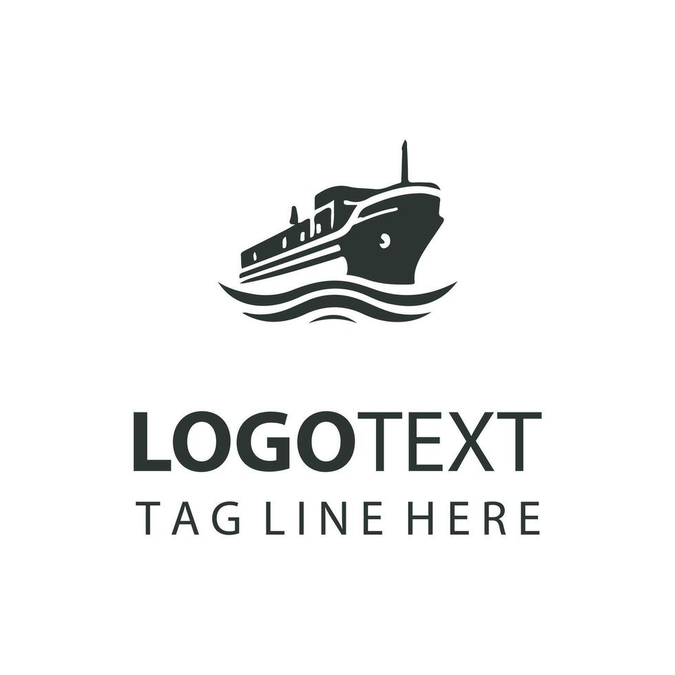 The Abyssal Journey ship logo vector