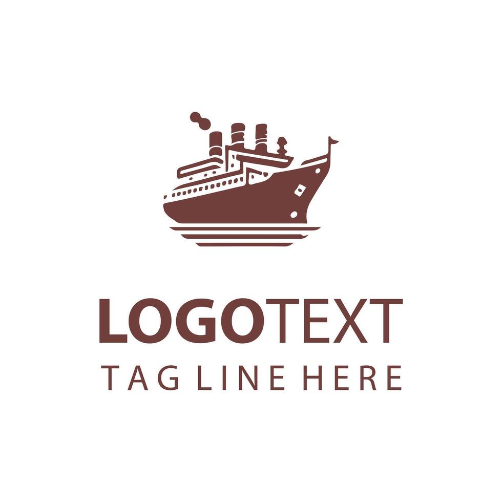 Wave Dancer ship logo vector