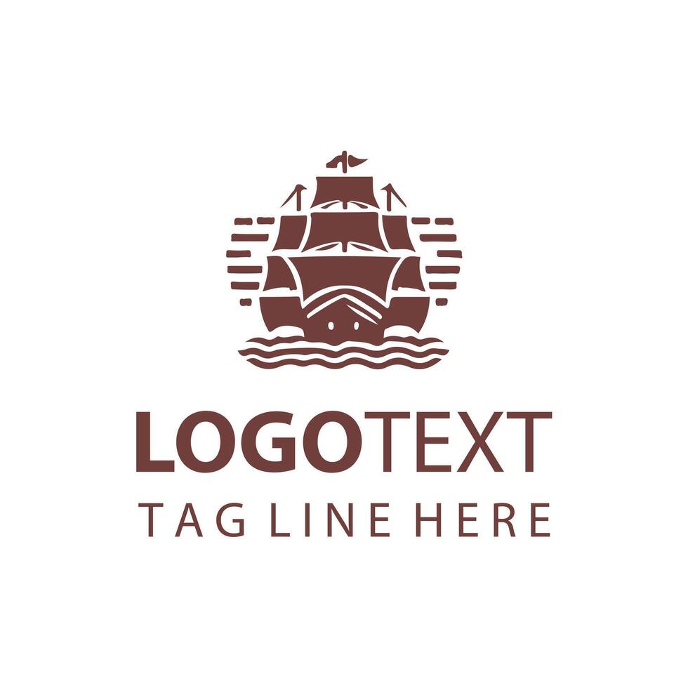 Luna Tide Ship Logo vector
