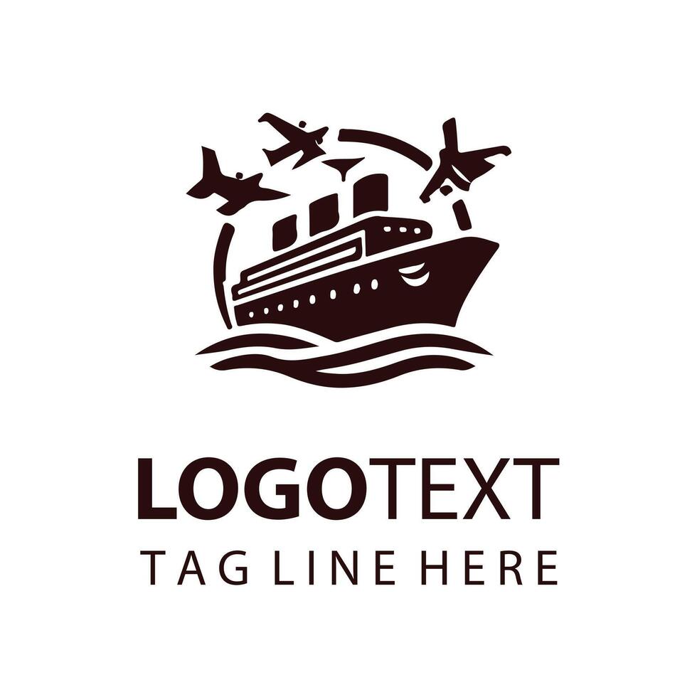 Titan's Wake Ship Logo vector