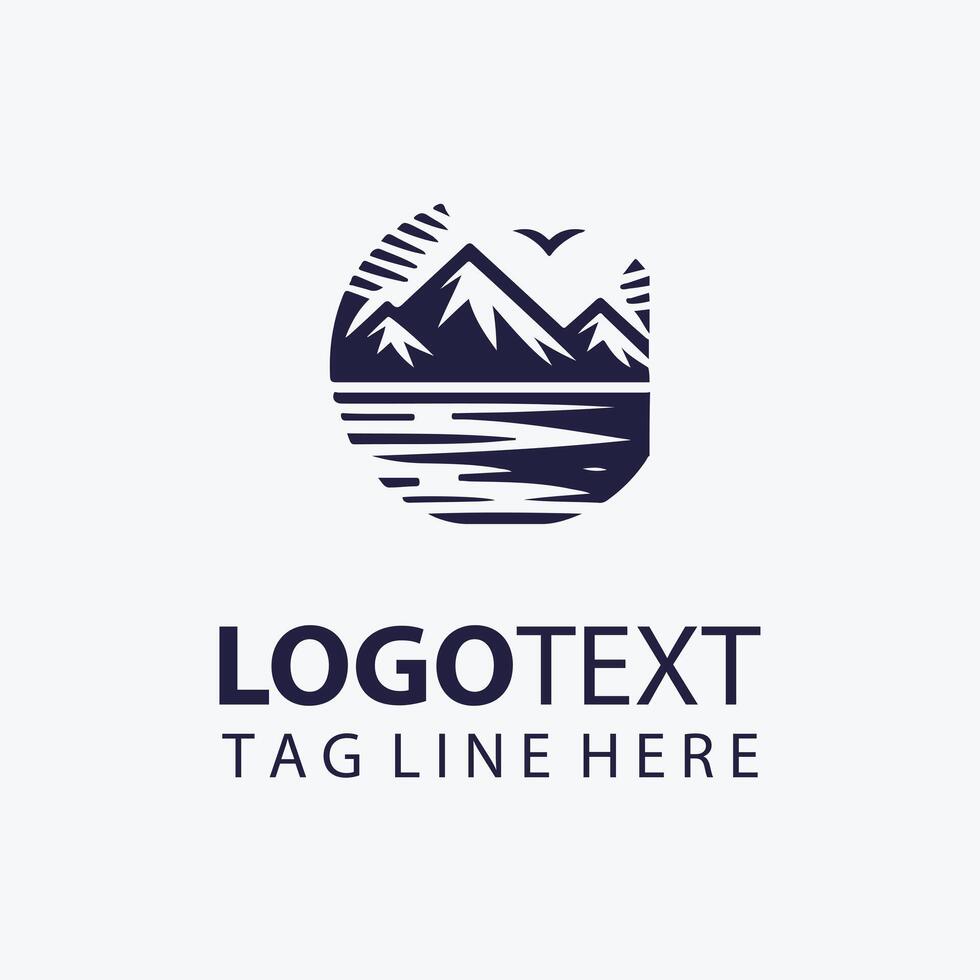 The Mountain Hut logo vector
