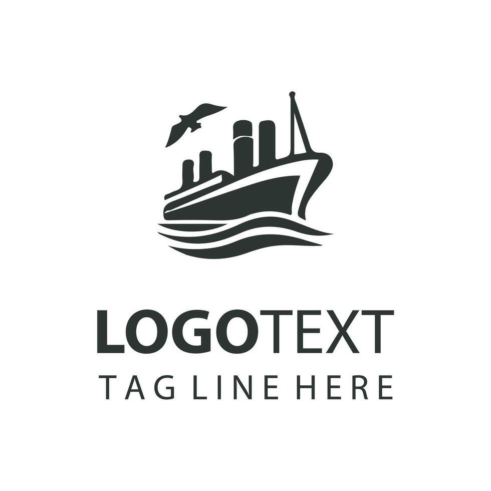 Golden Voyager Ship Logo vector