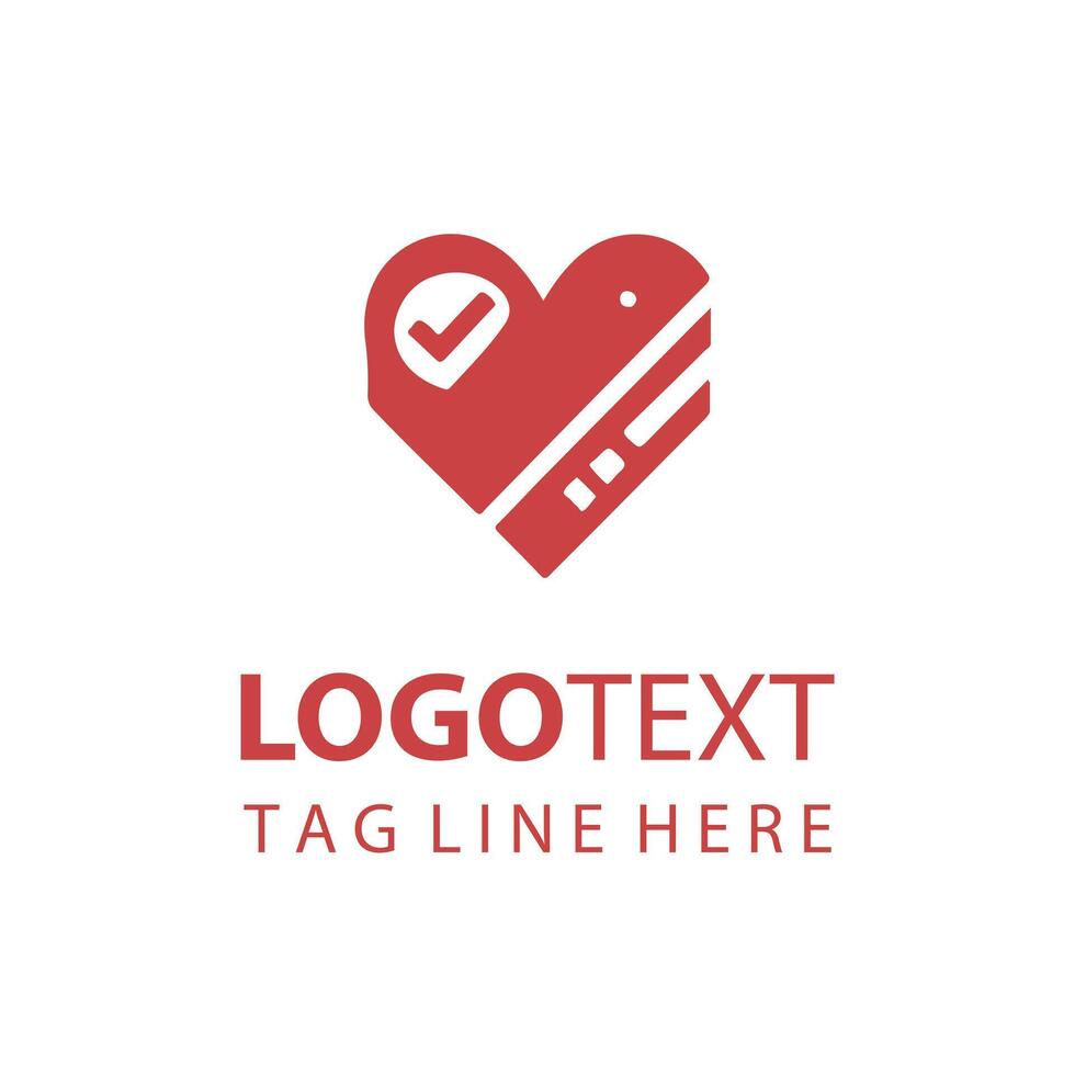 Sweet Heart logo design vector