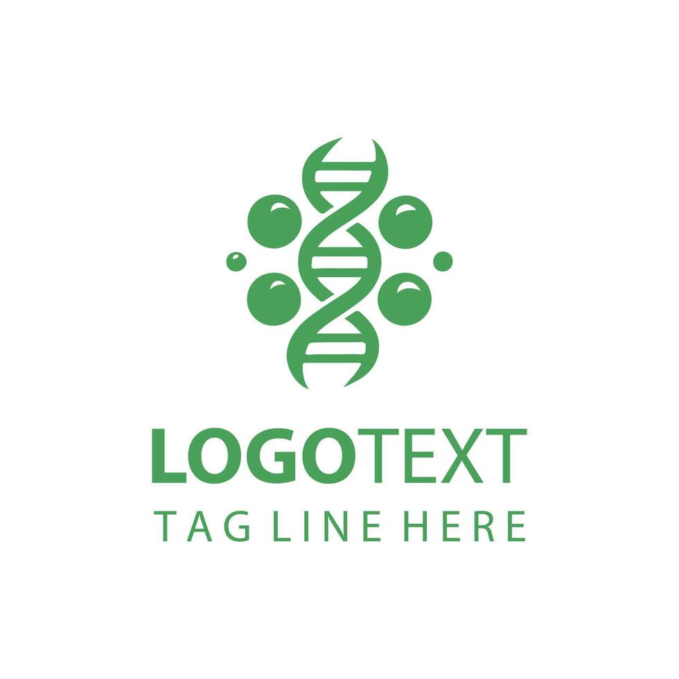 Bio Code DNA Logo vector