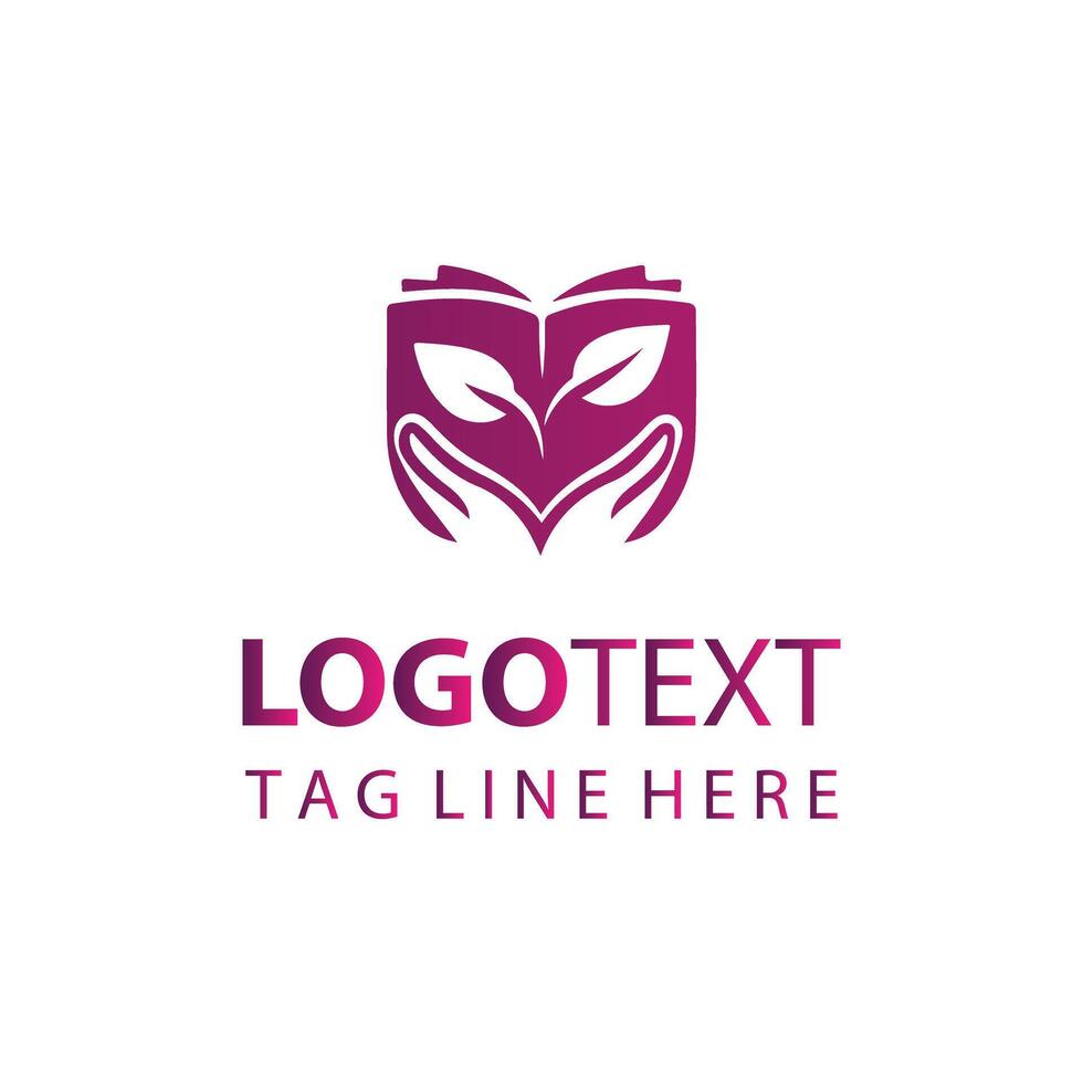Red Book Logo with Shining Light Beams vector