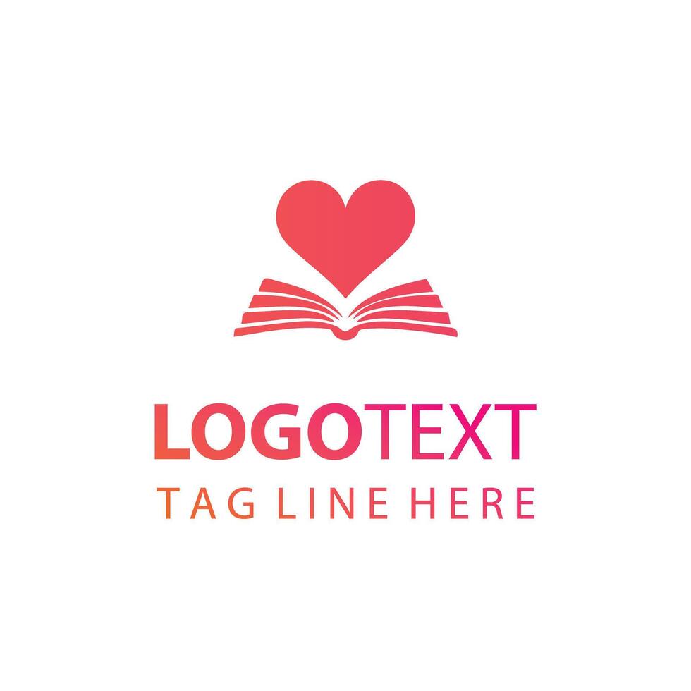 Open Book with Sprout Logo vector