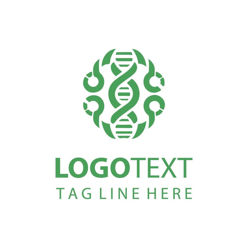 Bio Helix DNA Logo vector