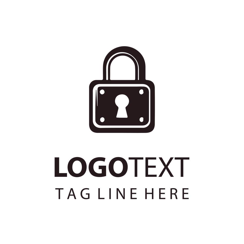 Key Lock Logo Design vector