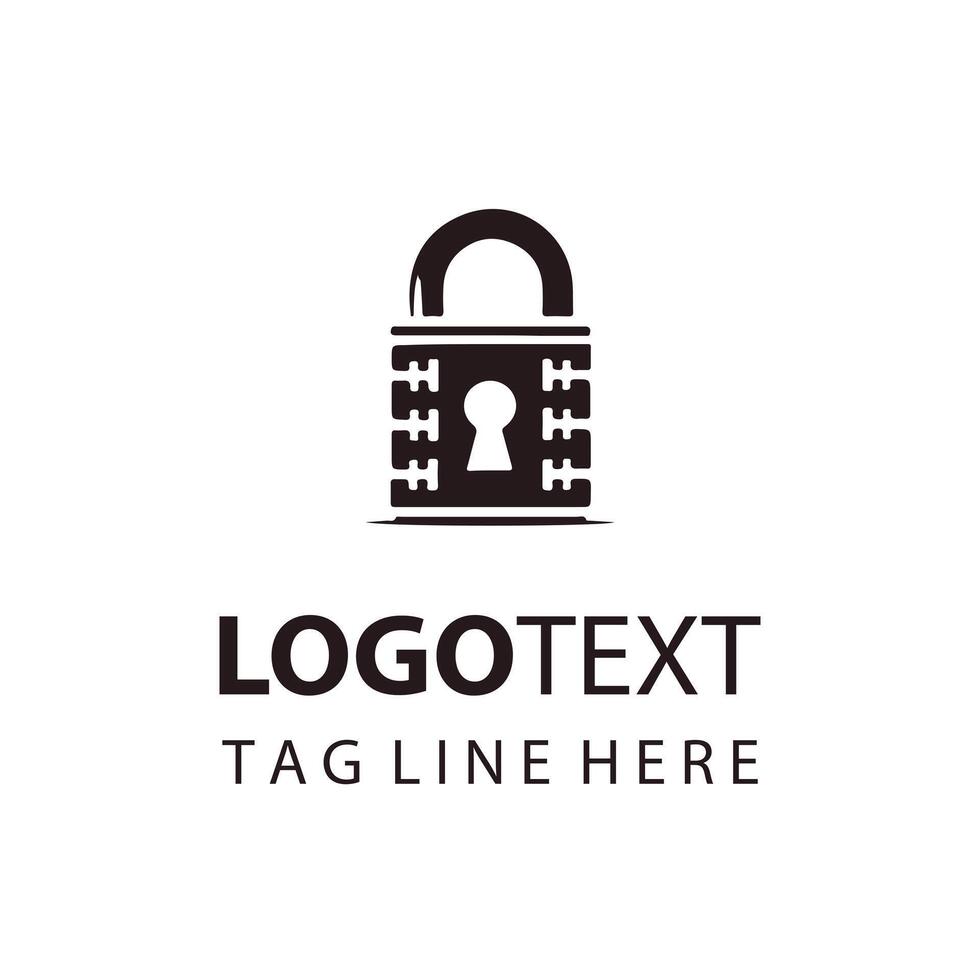 Secure Invest Lock Logo Design vector