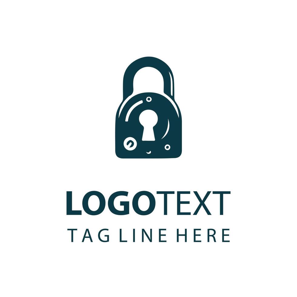 Lock System Logo Design vector