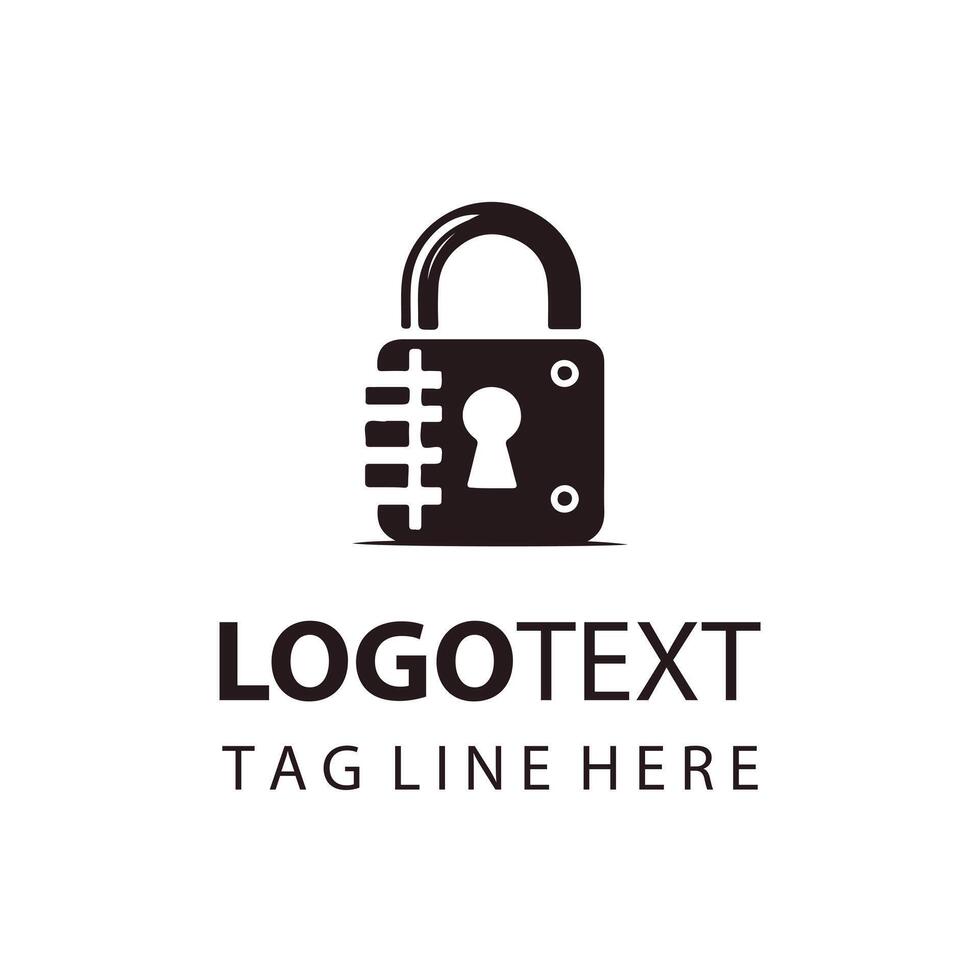 Code Lock Logo Design vector