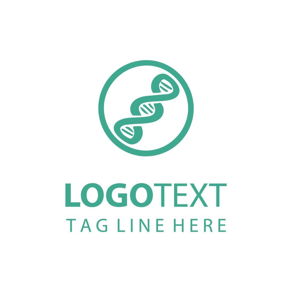 A Symbol of Natural Science and Health DNA Logo vector