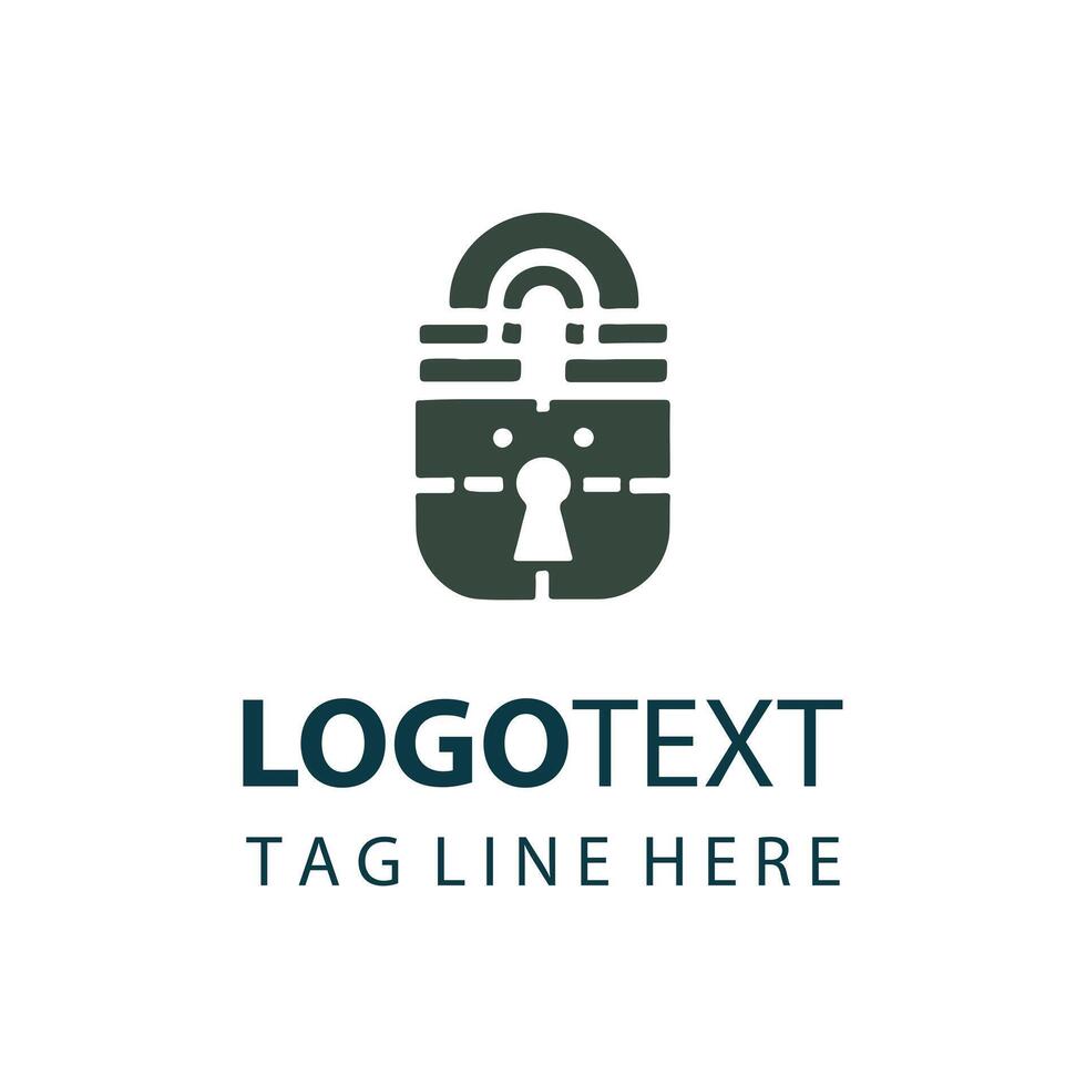 Secure Digital Lock Logo vector