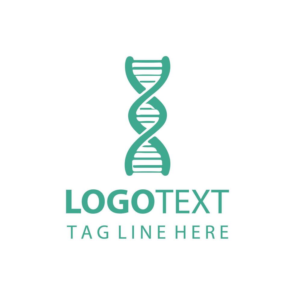 Science and Technology DNA Logo Design vector