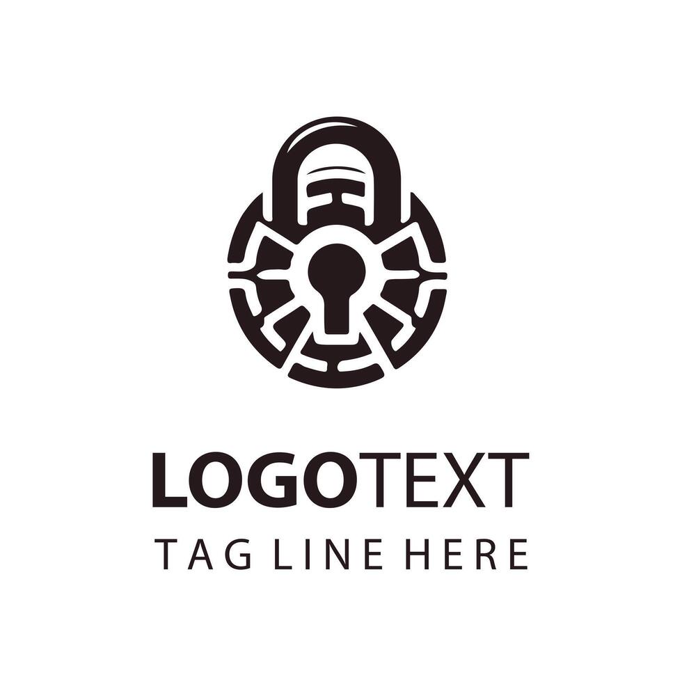 Secure Your Brand with this Modern Padlock Logo vector