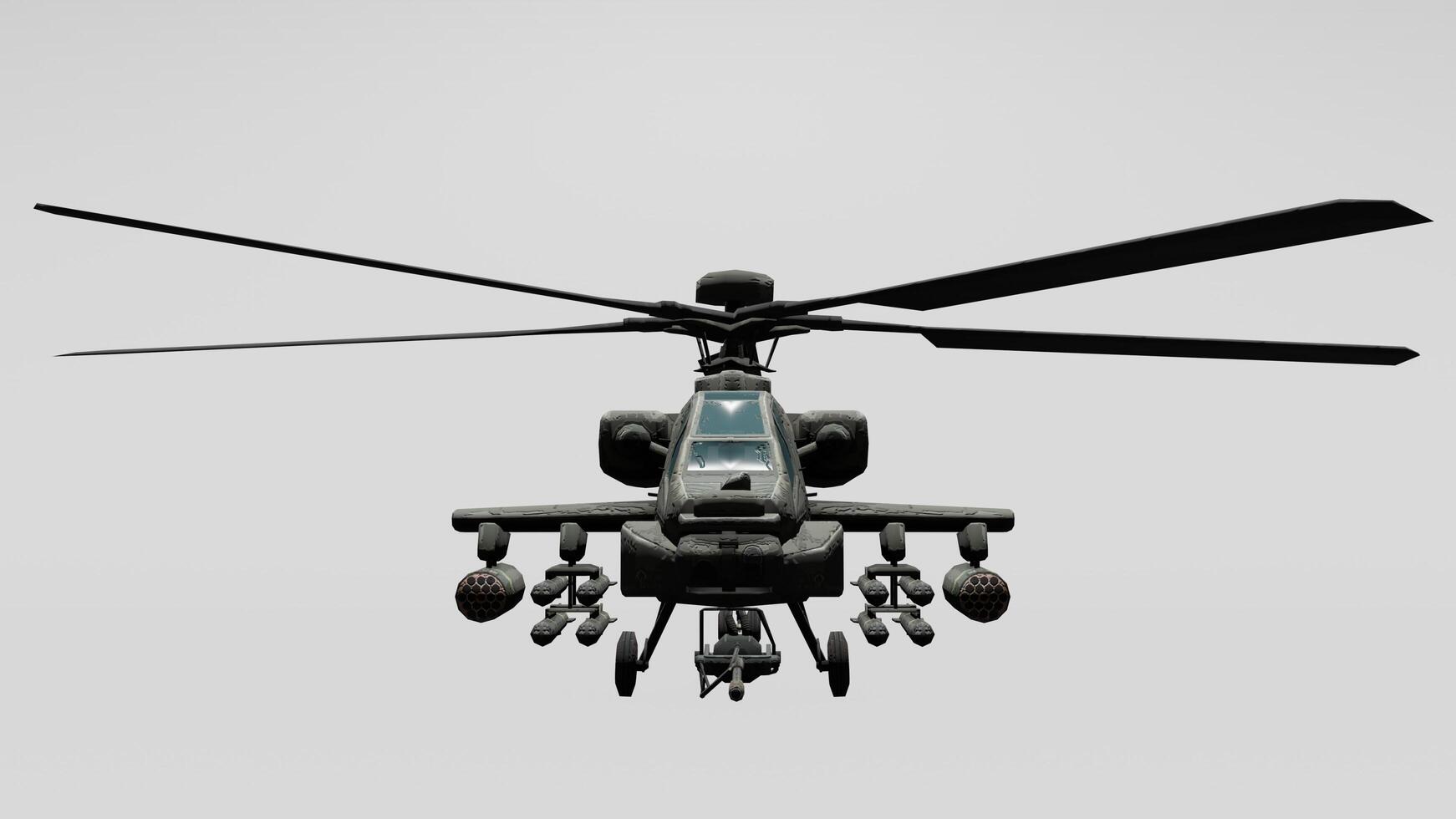 An image of a military helicopter flying in the air photo
