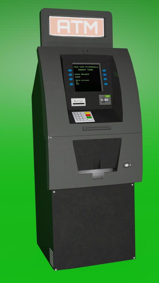atm machine and crancy exchange machine photo