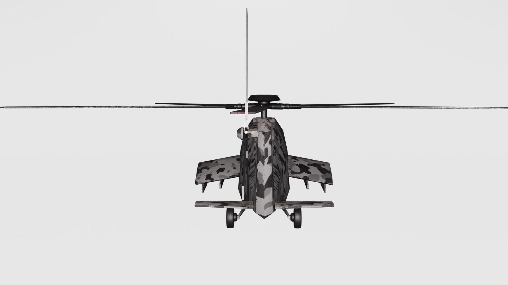 A helicopter with a propeller on the front photo