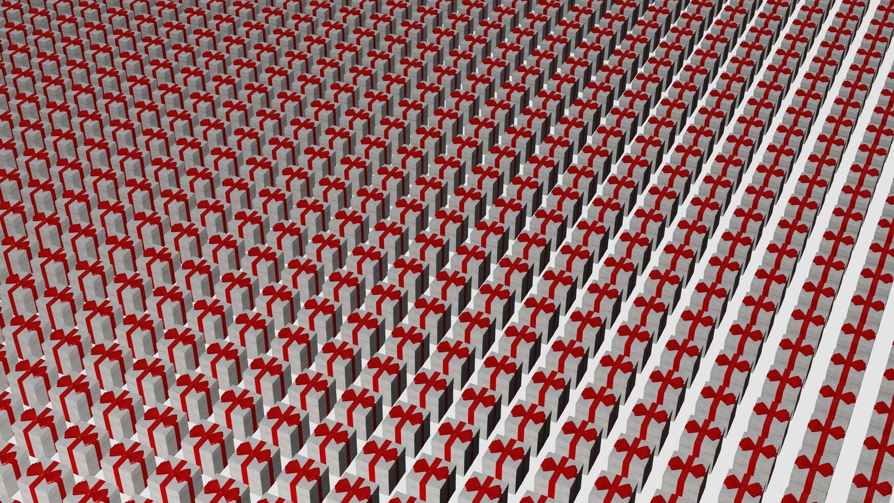 A red and white pattern of squares on a white background photo