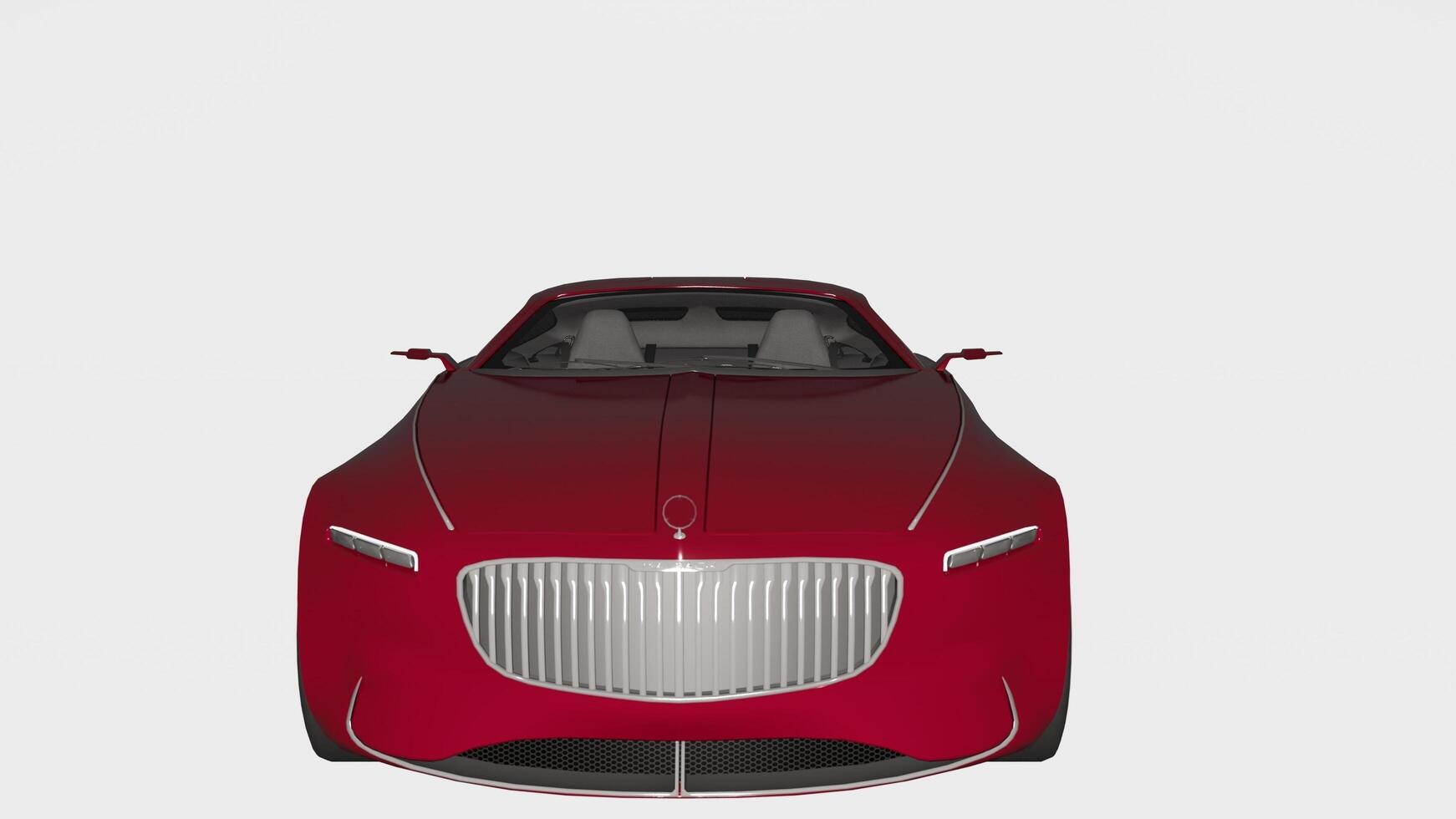 A 3d rendering of a red sports car photo