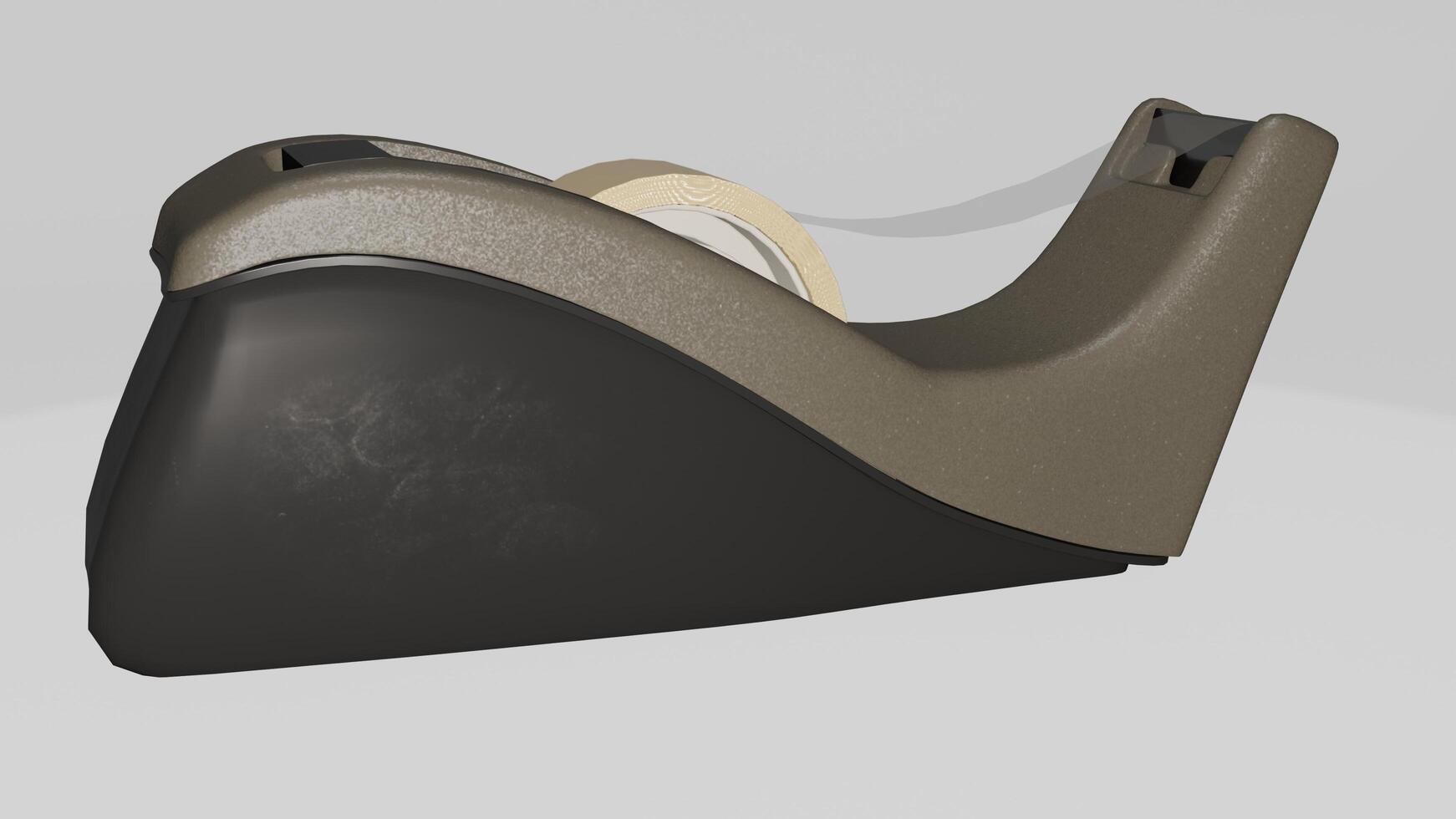 A tape dispenser with a roll of tape on it photo