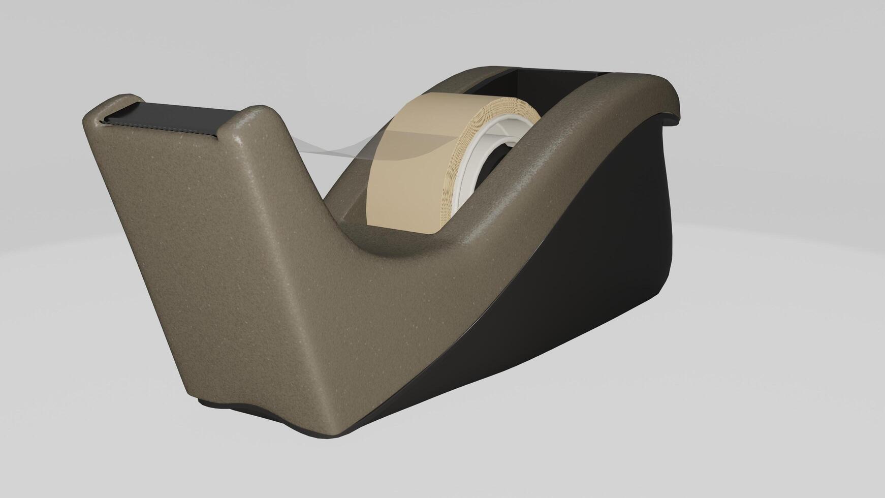 A tape dispenser with a roll of tape on it photo