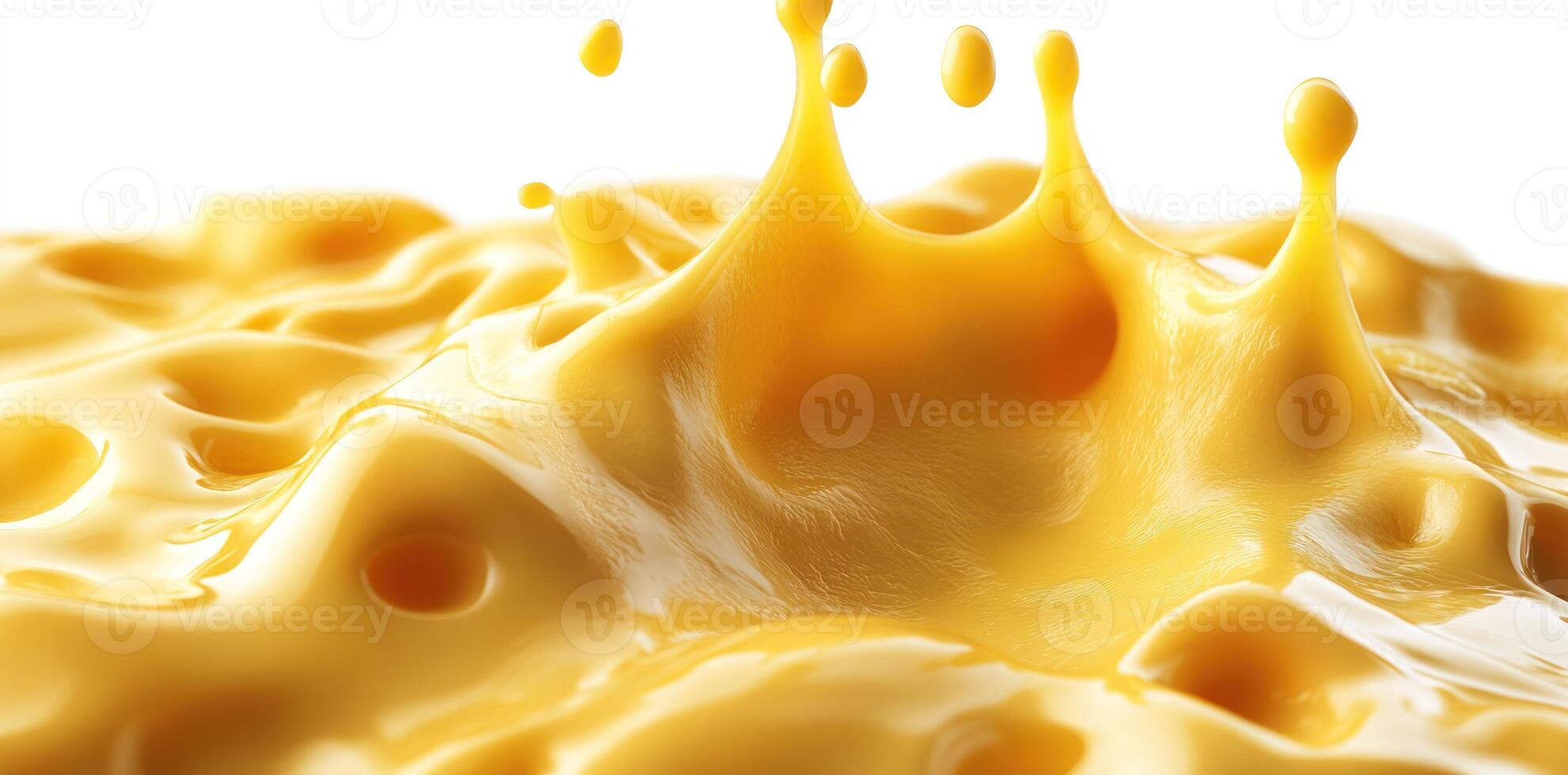 Golden Liquid Splash with Droplets and Waves photo