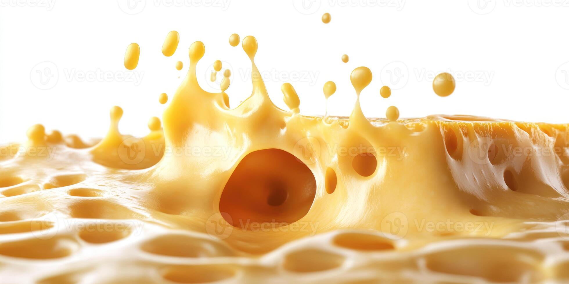 Yellow liquid splashing with a hole in the center photo