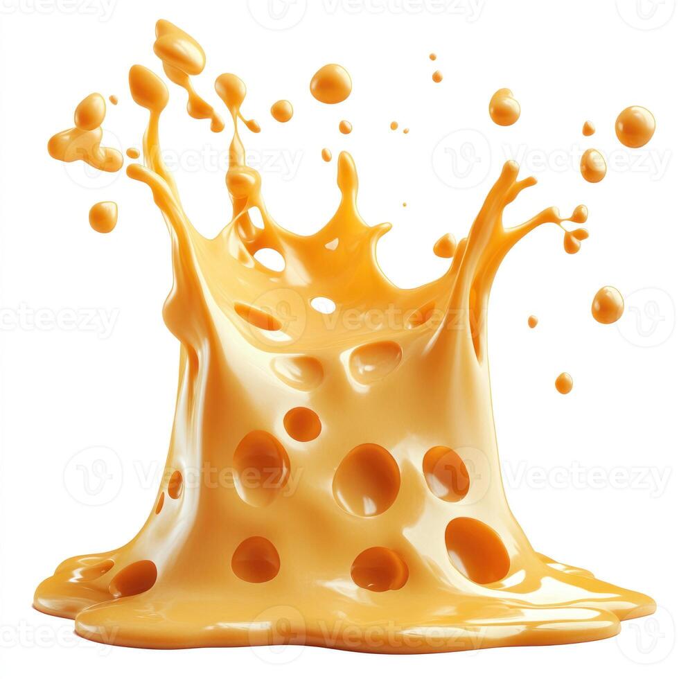 A Splash of Swiss Cheese with Large Holes photo