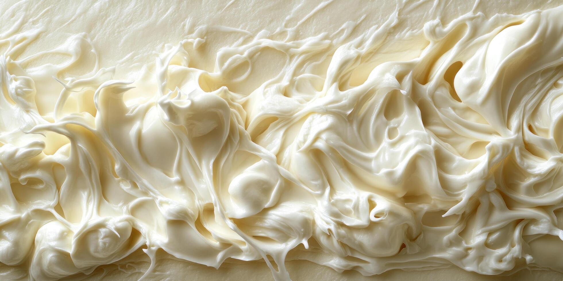 Close-up Abstract Swirls of Whipped Cream photo