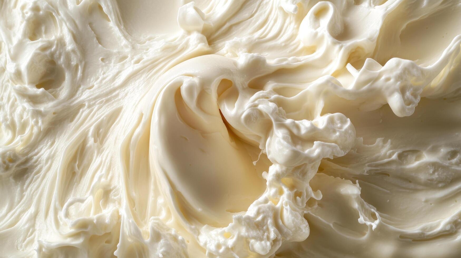 Swirling Creamy White Substance Close-Up photo