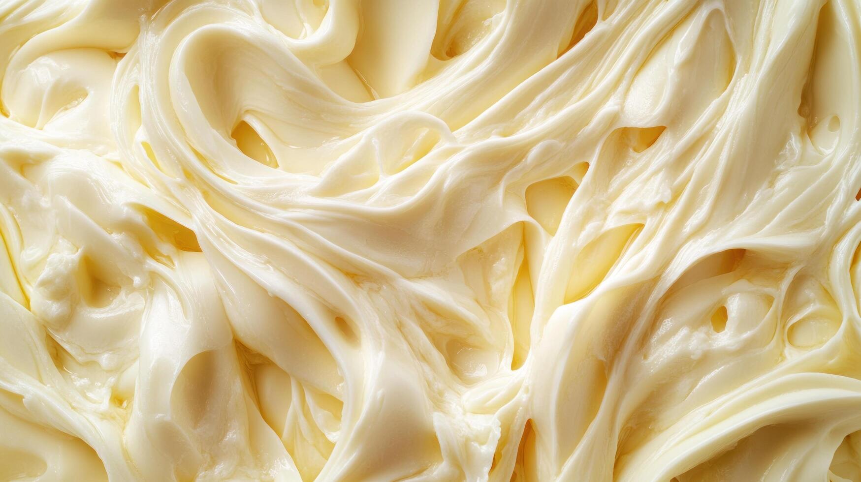 Swirled Close-Up of Creamy White Substance photo