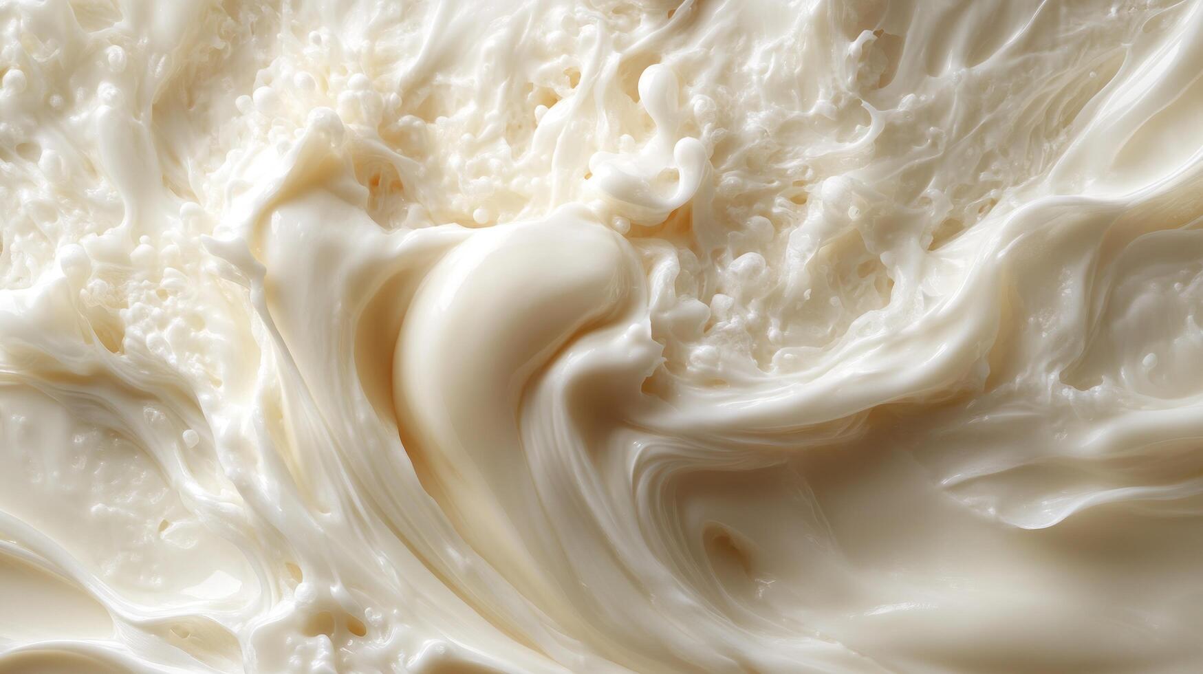 Abstract Swirling Creamy White Substance photo
